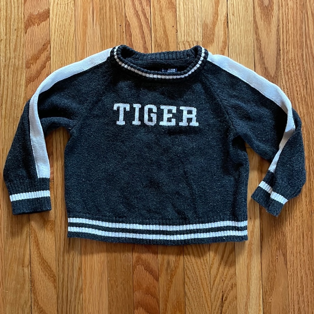 Janie & Jack Tiger Sweater 12-18 months